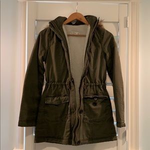 Girls Abercrombie Girls Coat - army green